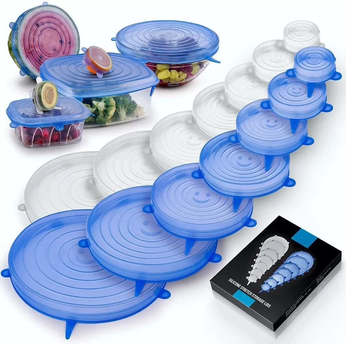 TAPAS DE SILICONA REUTILIZABLES